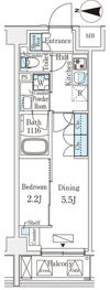 ARKMARK新宿西落合の間取り画像