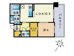 コムフォート薬院の間取り画像