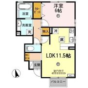 クレシア高木北の間取り画像