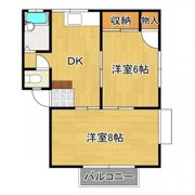 ヒラハイツB棟の間取り画像