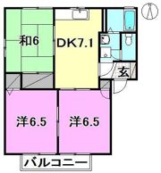 キャステルK A棟の間取り画像