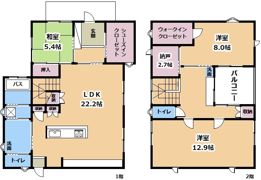 守山市今宿2丁目戸建の間取り画像