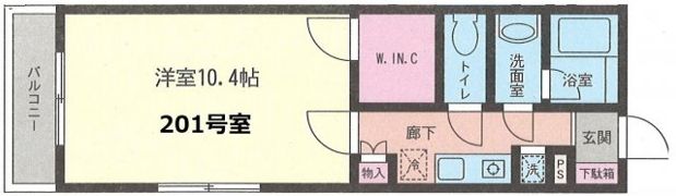 旭ハイツの間取り画像