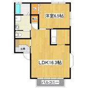 朝日ヴィラひたち野Aの間取り画像