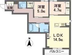 アルビオン コートの間取り画像