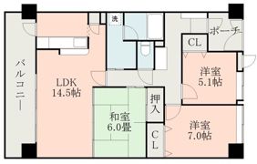 エイルヴィラ上通りサンアベニューの間取り画像