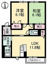 シャンベール B棟の間取り画像