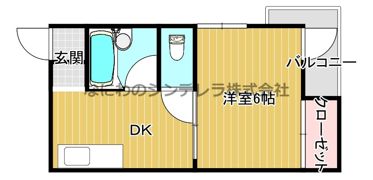 松恵コーポラスの間取り画像