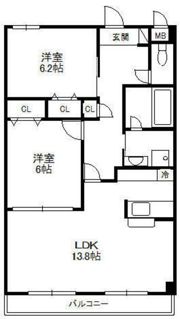 AZA才ノ免の間取り画像