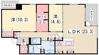 メゾンクレール諏訪山の間取り画像