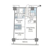 コンフォリア新宿イーストサイドタワーの間取り画像
