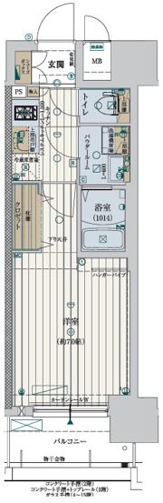 ファーストフィオーレ新町ファジスタの間取り画像