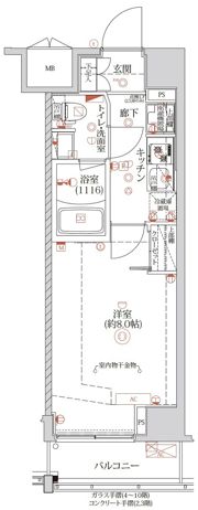 クオリタス蒲田の間取り画像