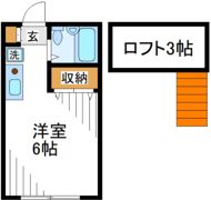 桃山コーポの間取り画像
