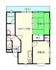 コーポ万葉の間取り画像