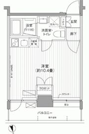 Ti-KAWASAKIの間取り画像