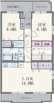 シャンフレーズの間取り画像