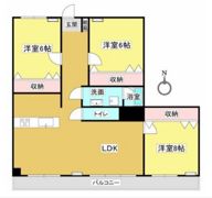 サーパス東島田の間取り画像