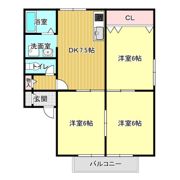 ハイツ花菱IIの間取り画像