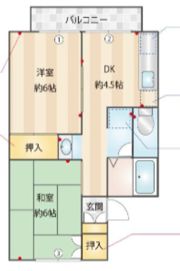 ブランマヌールの間取り画像