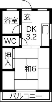 コーポ桐林の間取り画像