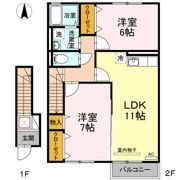カンファート B棟の間取り画像