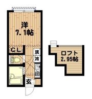 ハーミットクラブハウス上大岡の間取り画像