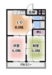 ハイツハセガワII号館の間取り画像