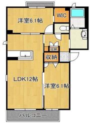 シャーメゾン朽網駅前の間取り画像