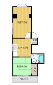 大野パレスの間取り画像