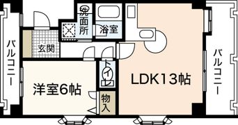 井口台FLATSⅡの間取り画像