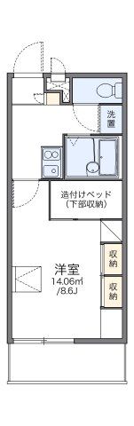 レオパレスコンフォール石橋Aの間取り画像