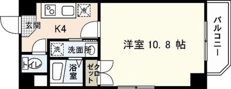 ウイング平和大通りの間取り画像