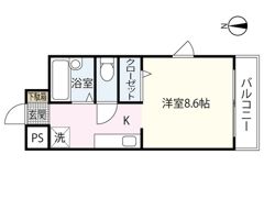 パティオ東荒神の間取り画像