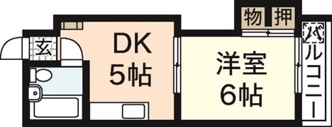 迫マンションの間取り画像
