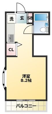 サシダシルキーハイツの間取り画像