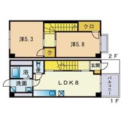 アンプルールフェール若草の間取り画像