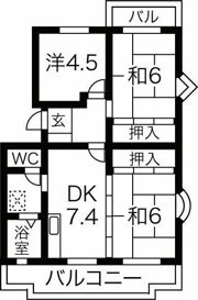グランメールの間取り画像