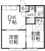 藤栄コーポの間取り画像