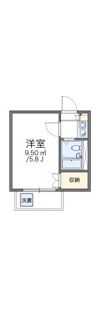 レオパレス西新井第1の間取り画像