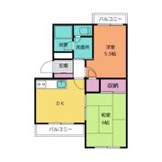リバーサイド上杉の間取り画像