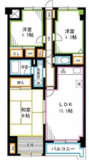 エスポワール善福寺の間取り画像