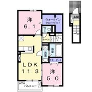 フレーズ有明 Aの間取り画像