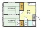 瀬名川3丁目 2DKの間取り画像