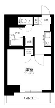 スカイコート日本橋の間取り画像