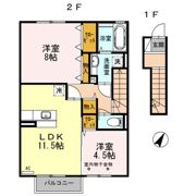 コロナーレ豊岡の間取り画像