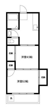 上原コーポの間取り画像