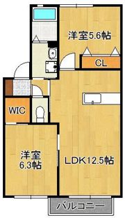 クラヴィエ中二十Bの間取り画像