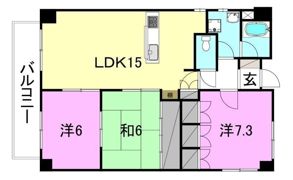 ヴォルジュ石手の間取り画像