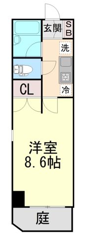 シーズ六甲道の間取り画像